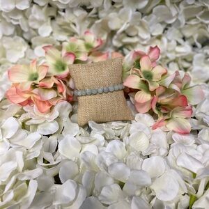 Aquamarine Crystal Bracelet #626